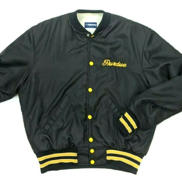 Vintage Holloway Chalk line Style College FraternitySorority 80s Pull Over Jacket